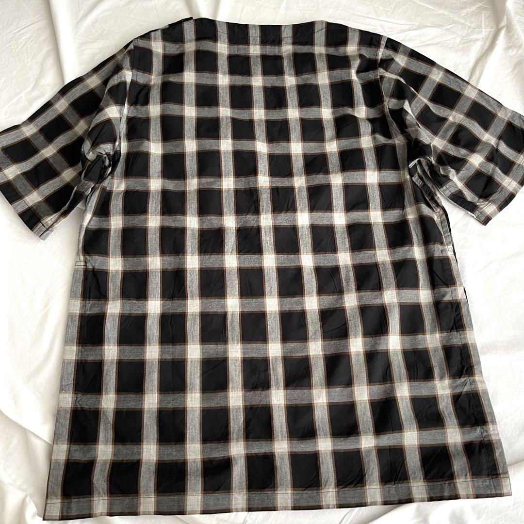 【美品】BAL original ボートネック　プルオーバー　チェック　シャツ
