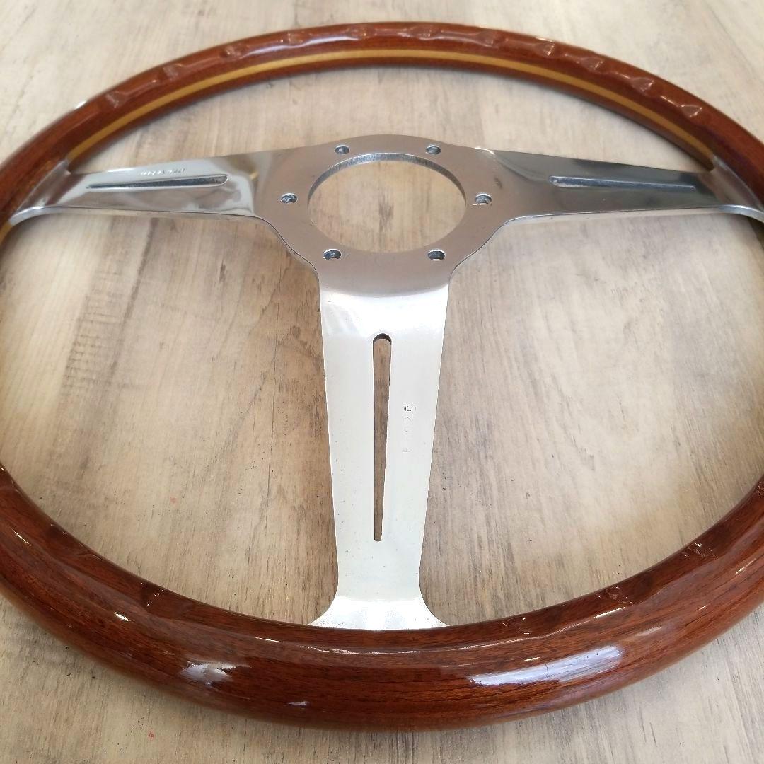 NARDI★ナルディクラシックウッドポリッシュステアリング/【当時物】37Φ