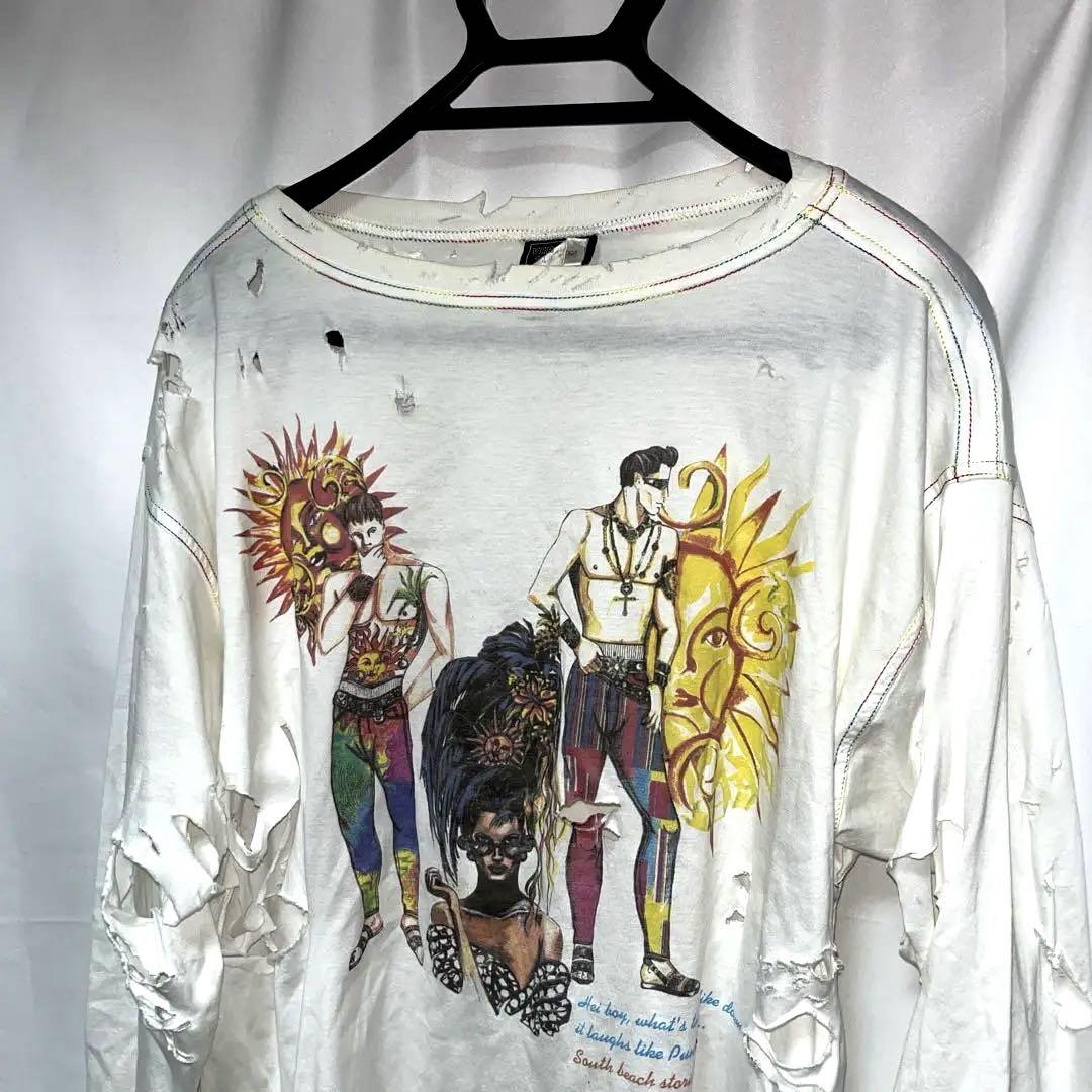トップス VERSUS VERSACE destroy t-shirts