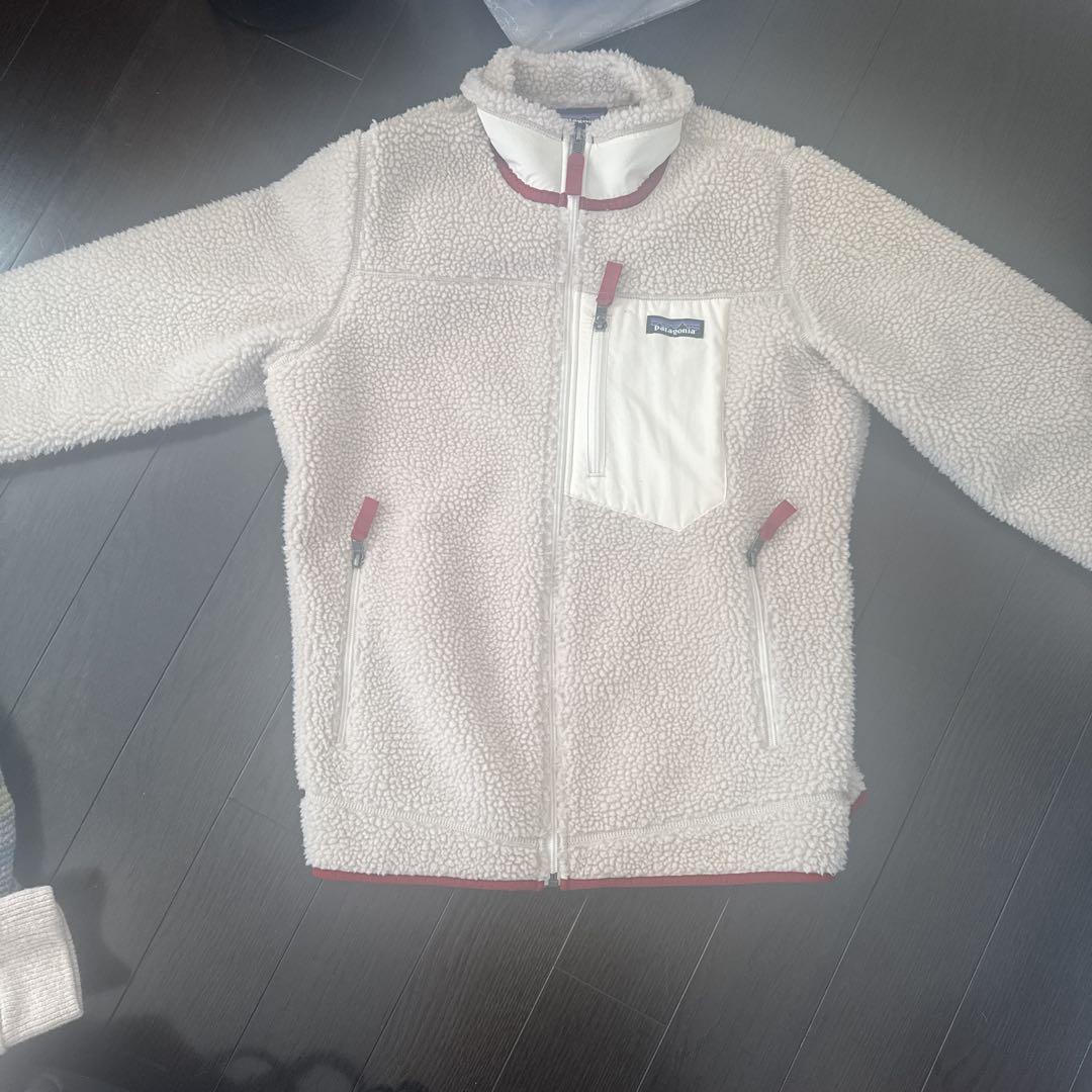 patagonia フリースジャケット Mサイズ アイボリー