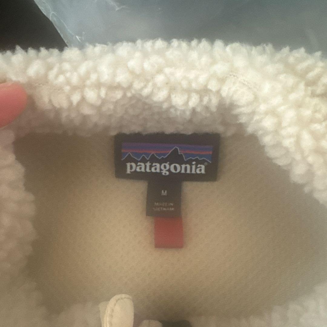 patagonia フリースジャケット Mサイズ アイボリー