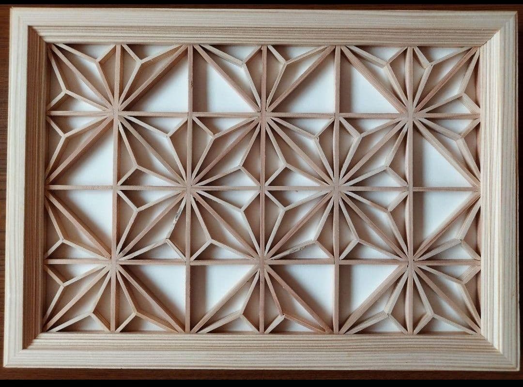 日本製 22 値段交渉OK 組子 3枚一組 木製額縁