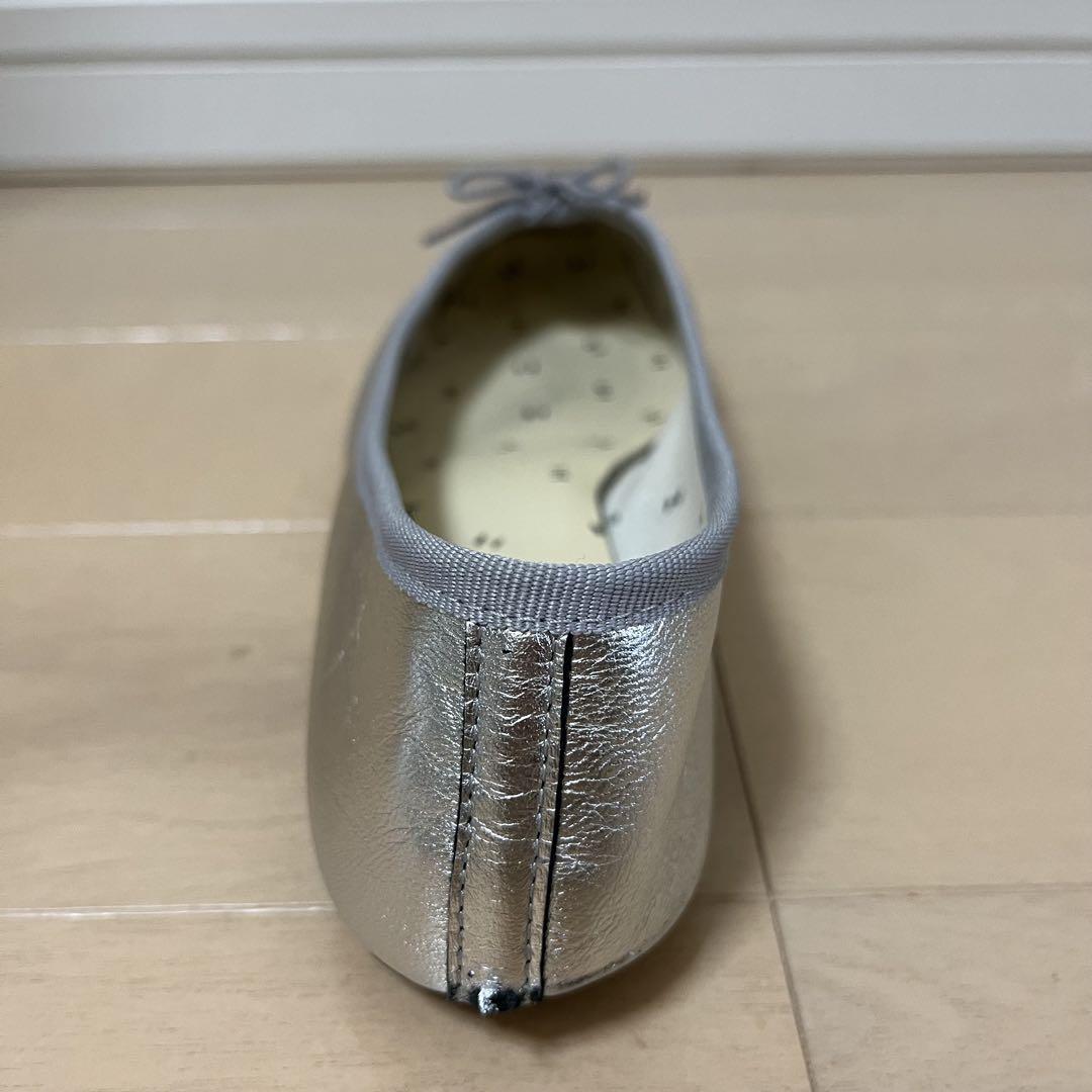 repetto シルバーバレエシューズ