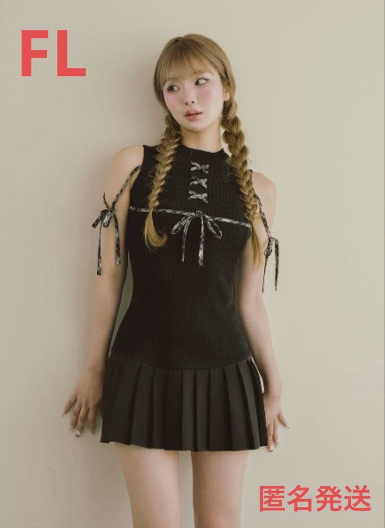 Darich ドッキングレースアップミニワンピース