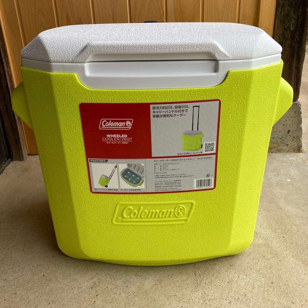 二点セット ♥ コールマン ホイールクーラー|28QT ライムイエローColeman HRDEVELOPMENT_JP
