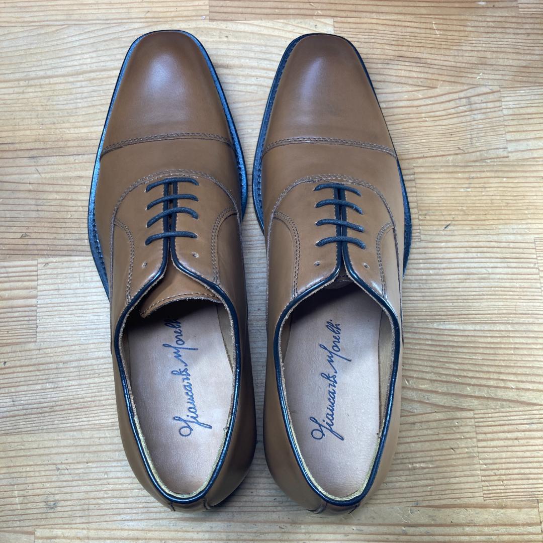 G.C.MORELLI ストレートチップ TAN 新品箱付き - メルカリ