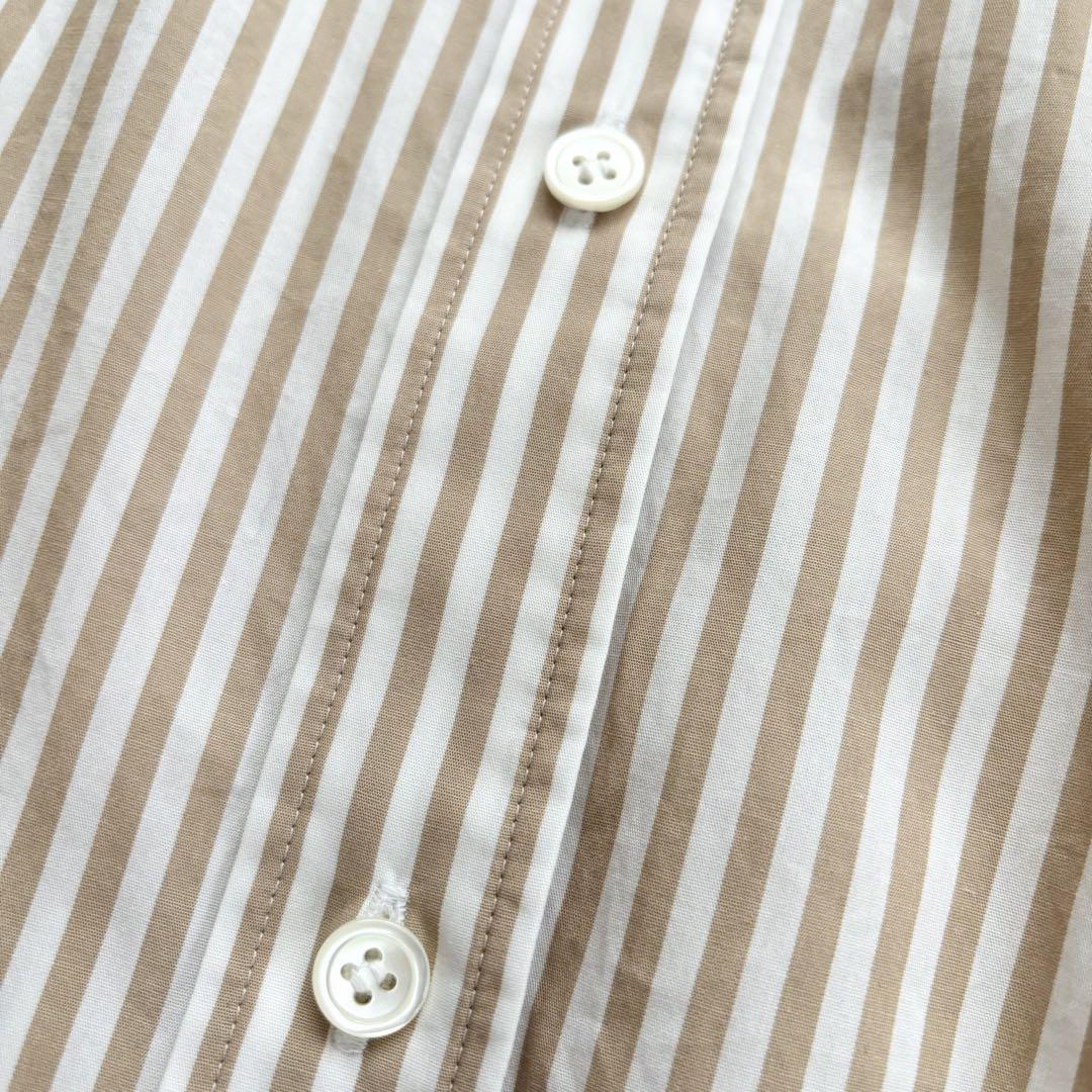 23区 CANCLINI 羽織れる バンドカラー ロングシャツ ストライプ 新品✨23区 CANCLINI 羽織れる バンドカラー ロングシャツ