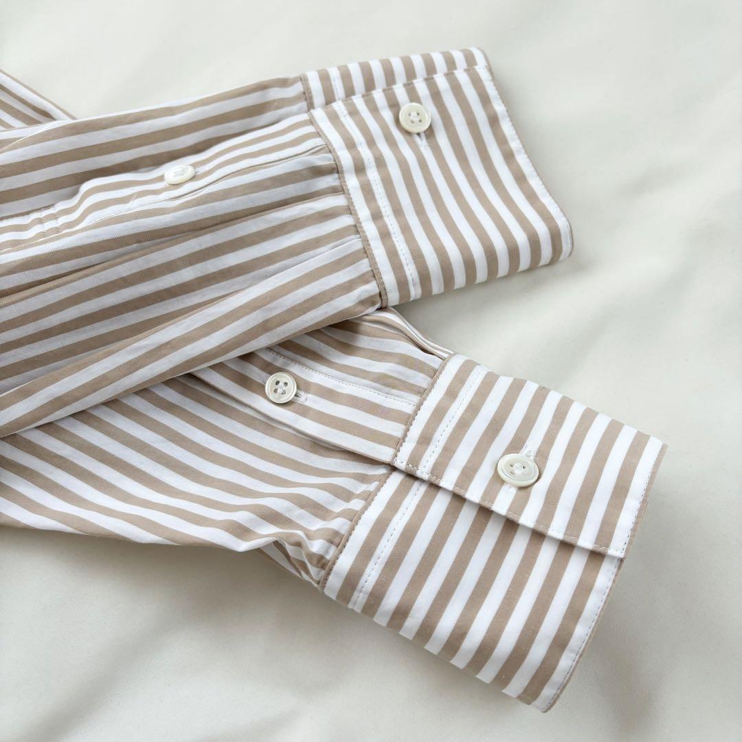 新品✨23区 CANCLINI 羽織れる バンドカラー ロングシャツ