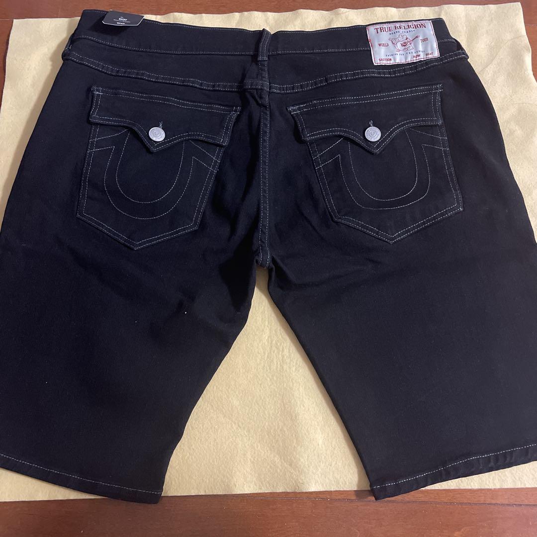 TRUE RELIGION ブラック ショートパンツ W40