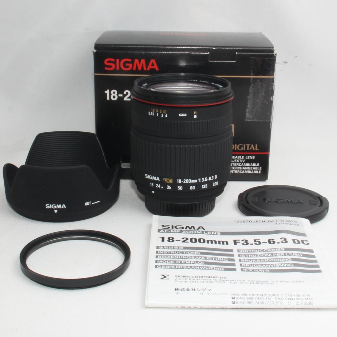 ❤️1本で近遠対応の万能レンズ❤️シグマ 18-200mm DC ニコン用❤️
