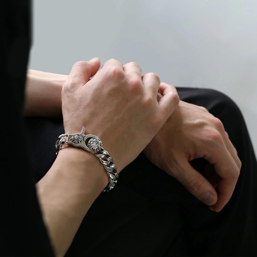 Binichジルコニアクラウンクラシックブレスレット シルバー925