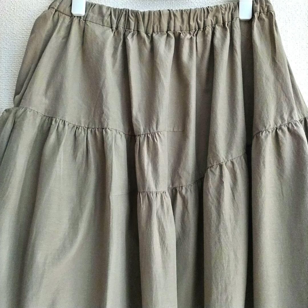CRESCENT　ロングスカート　ジャガード　フラワー柄