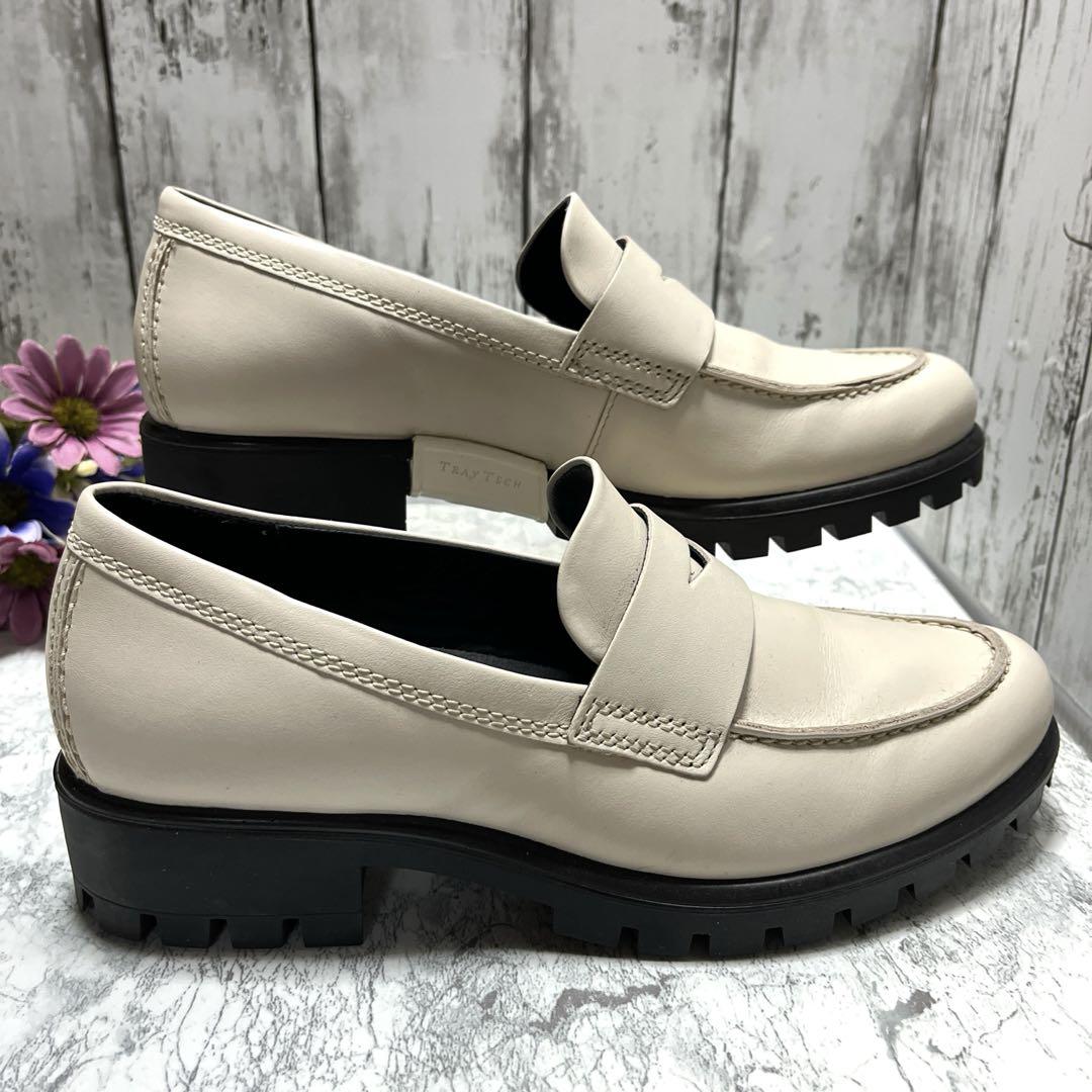 極美品❤️ecco コインローファー 厚底 コンフォート スリッポン (36)