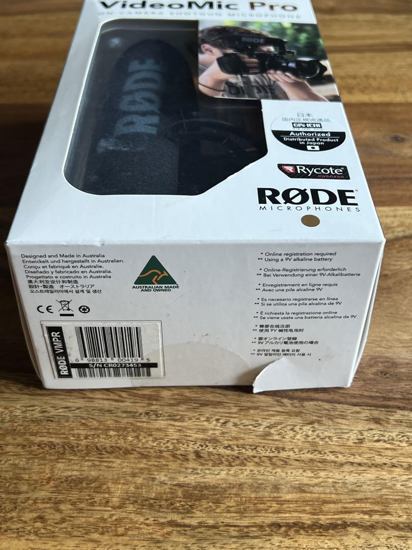RØDE VideoMic Pro ショットガンマイク