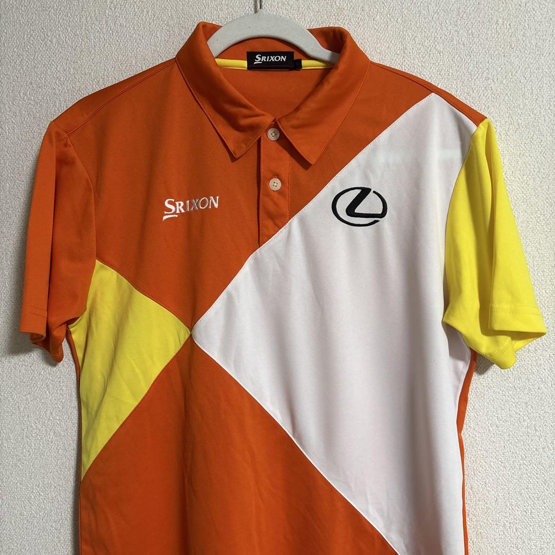 SRIXON スリクソン レクサス ポロシャツ オレンジ系 Mサイズ