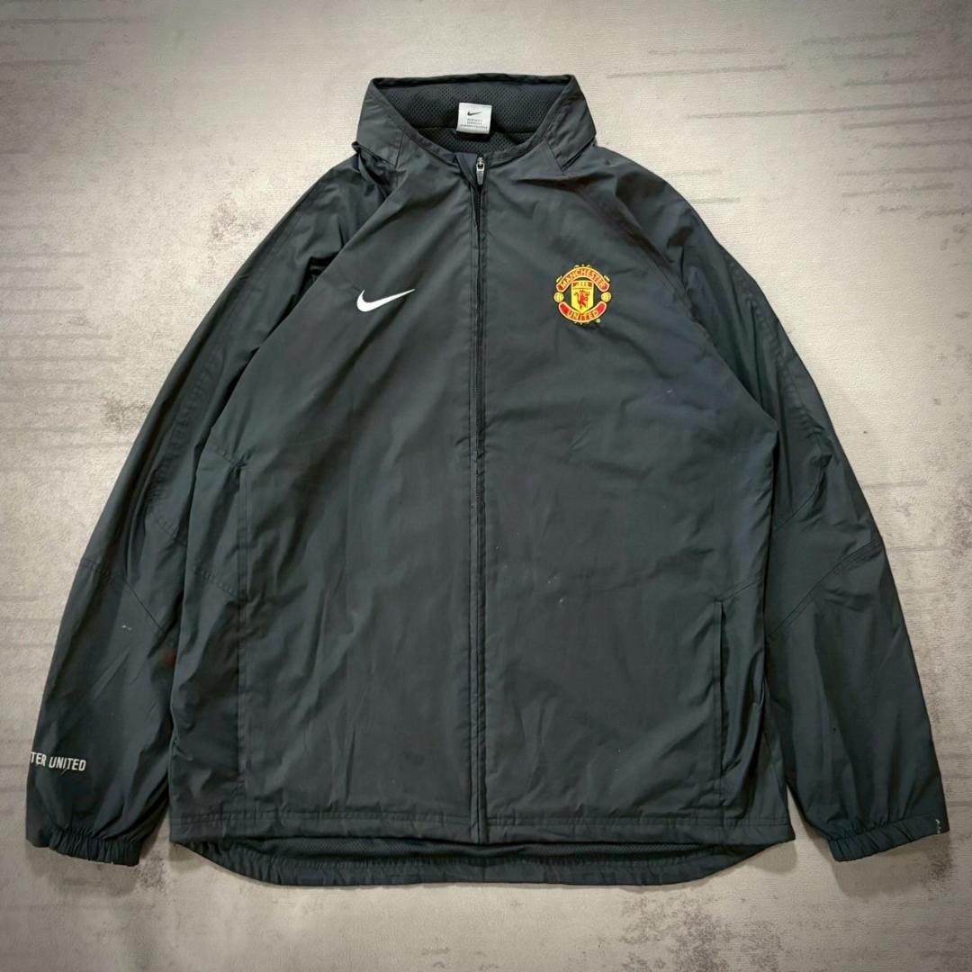 00's NIKE期 マンU ゲーム ジャケット 公式 L
