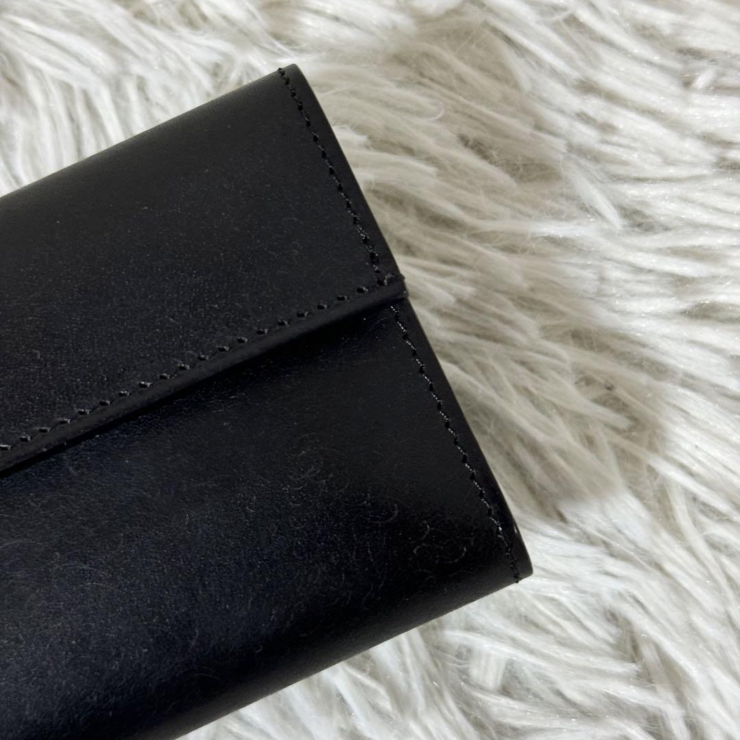 未使用級✨LEMMA レンマ　HAMBLE アンブレ　三つ折り財布　レザー　黒