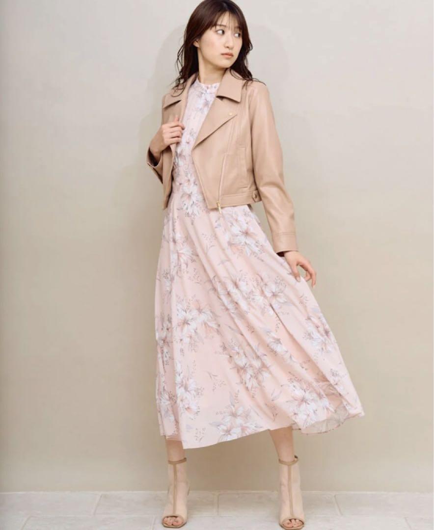 Noela⭐︎新品未使用タグ付き⭐︎リリーフラワーワンピ （オレンジ）