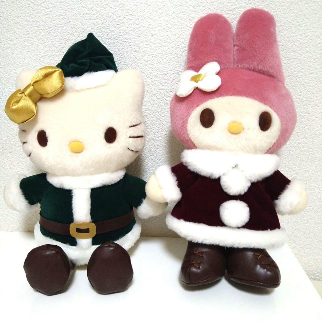 「希少・レトロ」マイメロディ ぬいぐるみ 手に小ぬいぐるみ付き　指人形 サンリオ マイメロディ レトロ制服 マスコット ぬいぐるみ