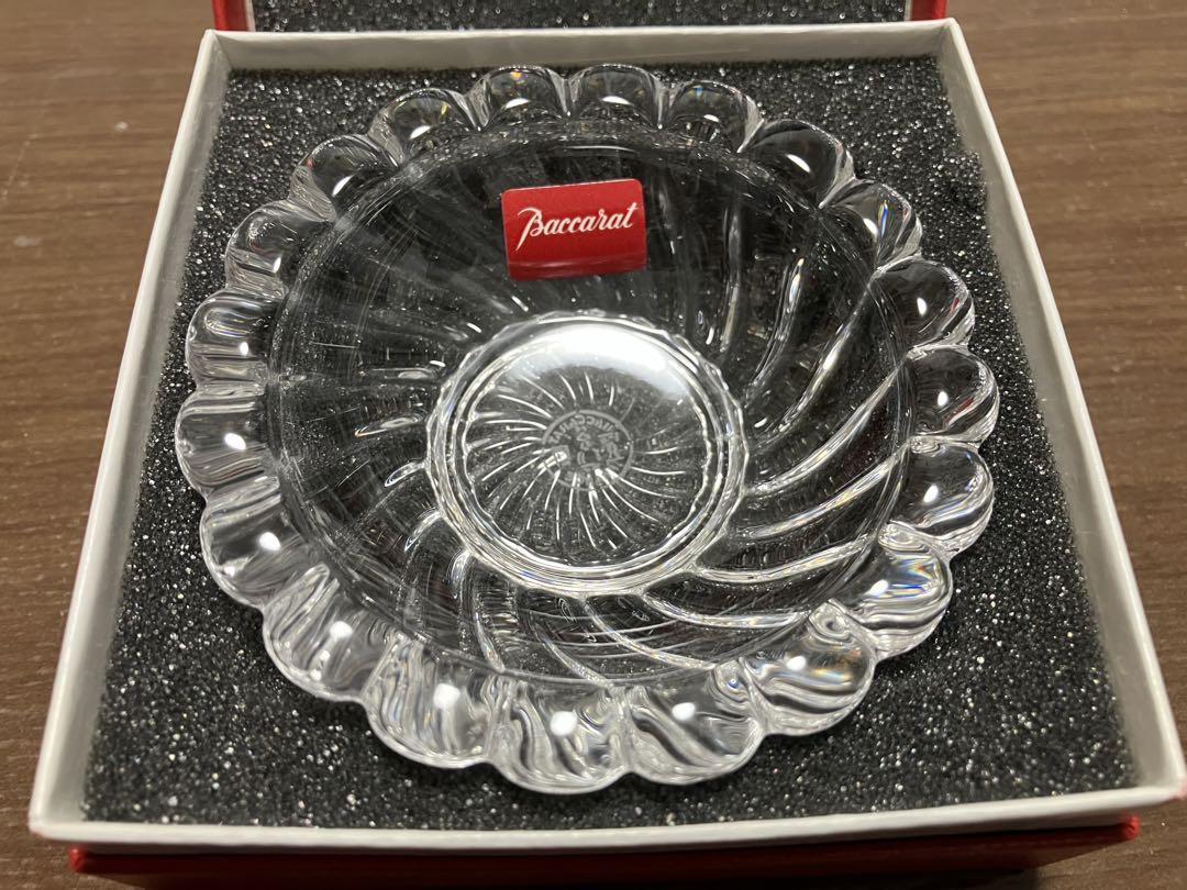 未使用　Baccarat　バカラ　ボリュート　アッシュトレイ　ジュエリートレイ