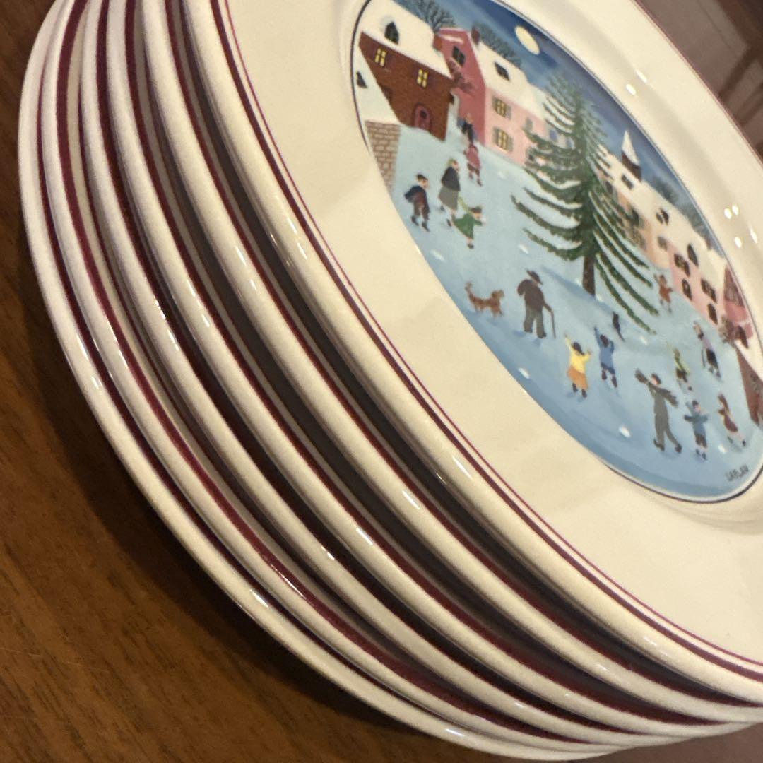 Villeroy & Boch Naif Christmas プレート　６枚