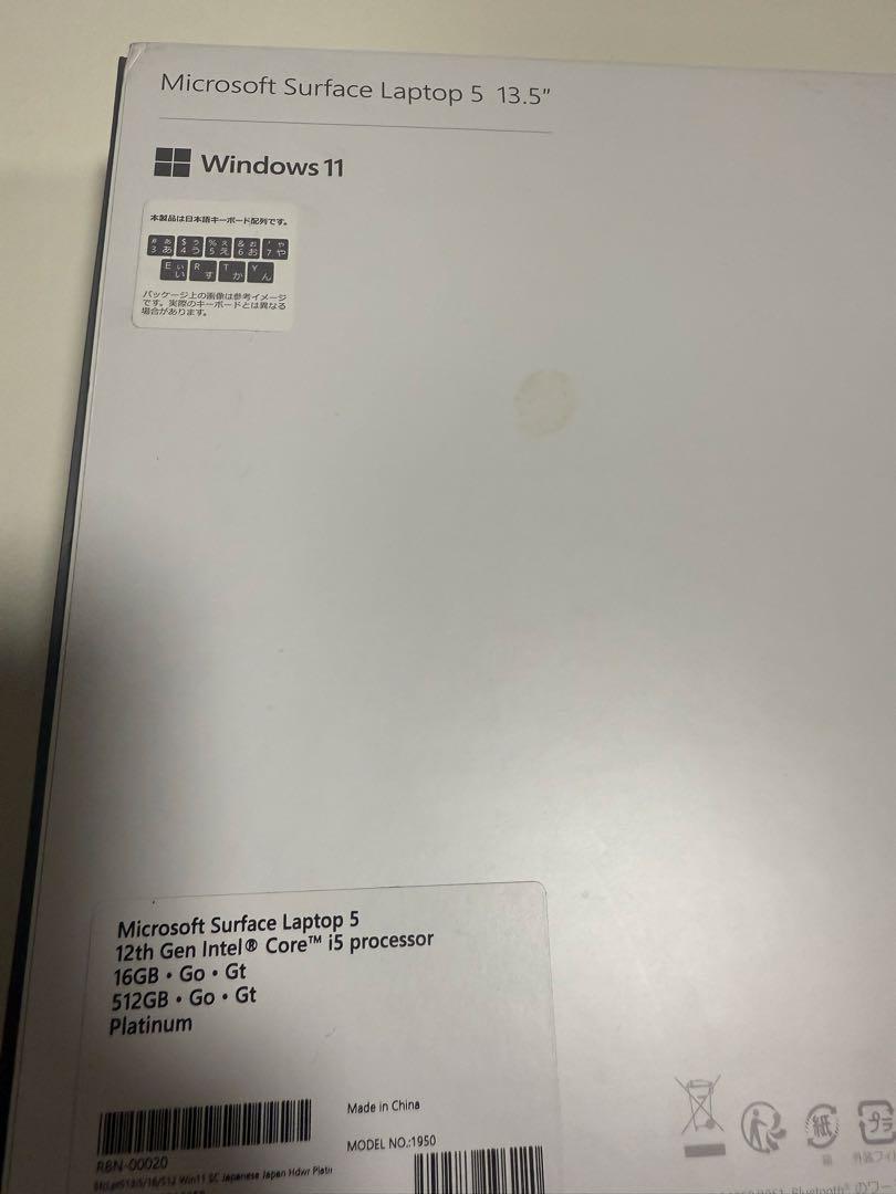 Surface Laptop 5 13.5インチ/Core i5/16GB