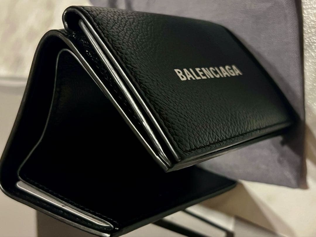 BALENCIAGA ブラック 三つ折り財布