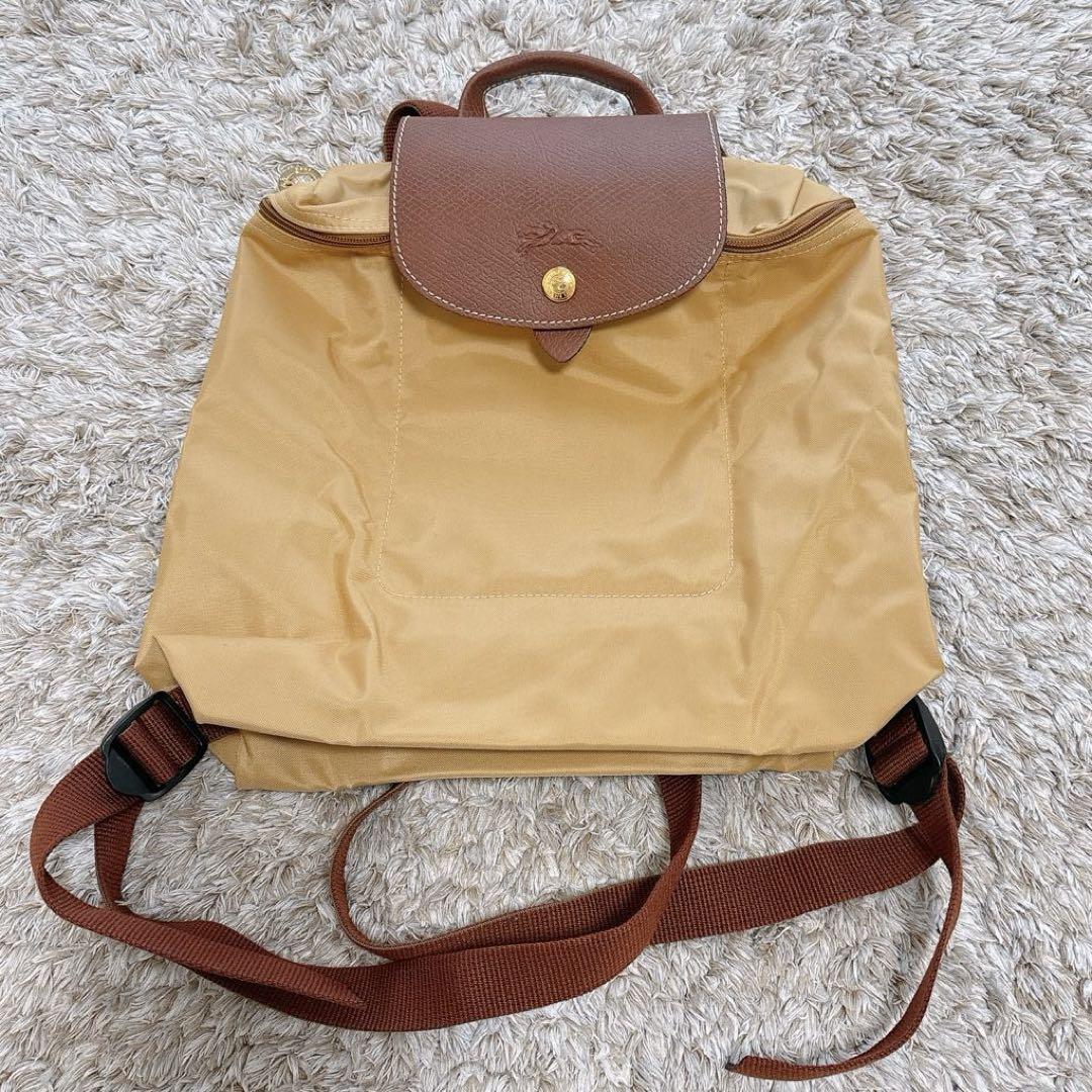 美品 LONGCHAMP ル プリアージュ リュック ロンシャン ベージュ