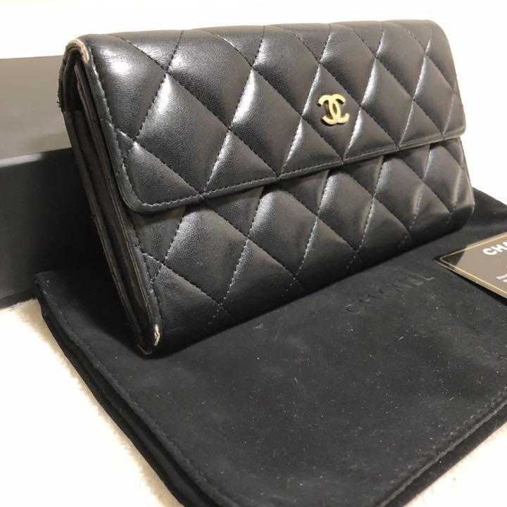 CHANEL マトラッセ ブラック kQ3jJ-m90956043398 シャネル 長財布 高評価格安