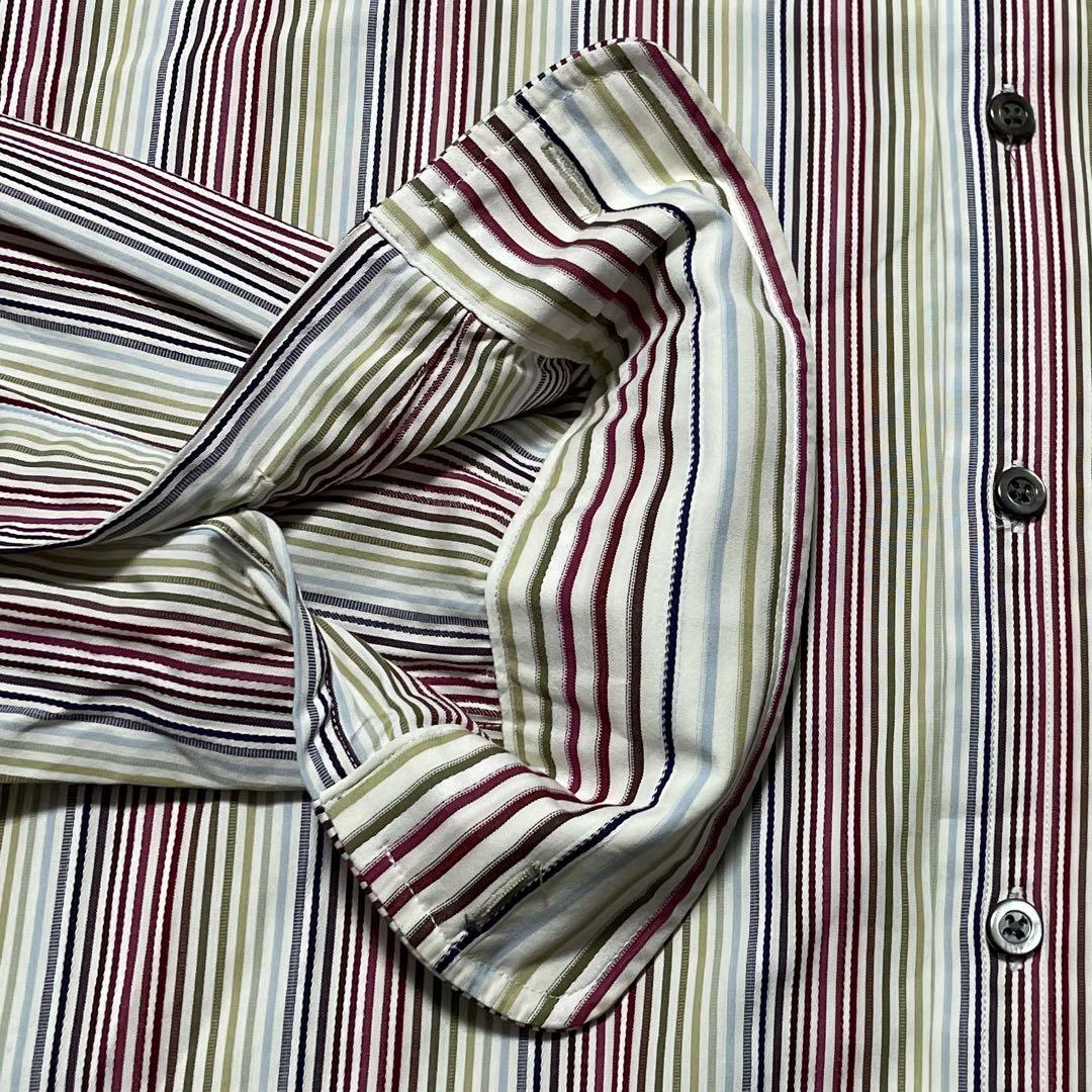 【Paul Smith】美品ポールスミス 定番 マルチストライプ カラフル M