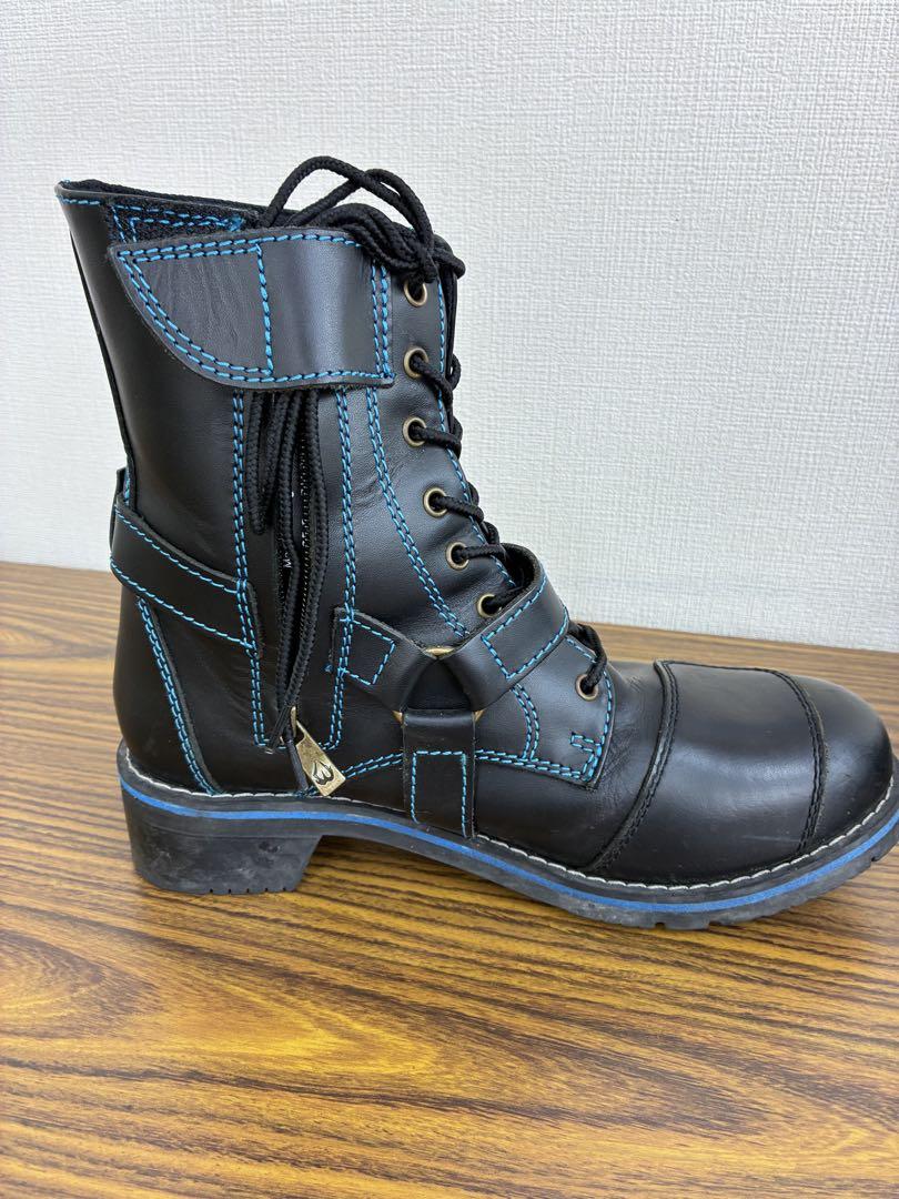 中古美品　ワイルドウィング ファルコン ブラック×ブルー25.5センチ　普通底