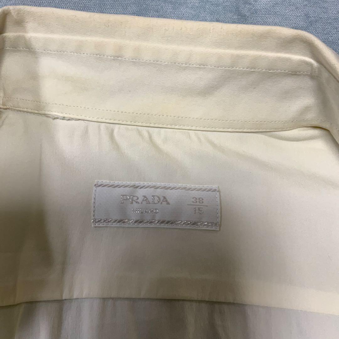 中古・古着通販】PRADA (プラダ) 長袖シャツ ホワイト サイズ:41