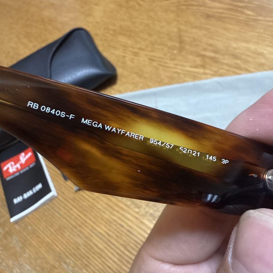 Ray-Ban メガウェイファーラー ORBO840SF-52-954 べっ甲 - メルカリ