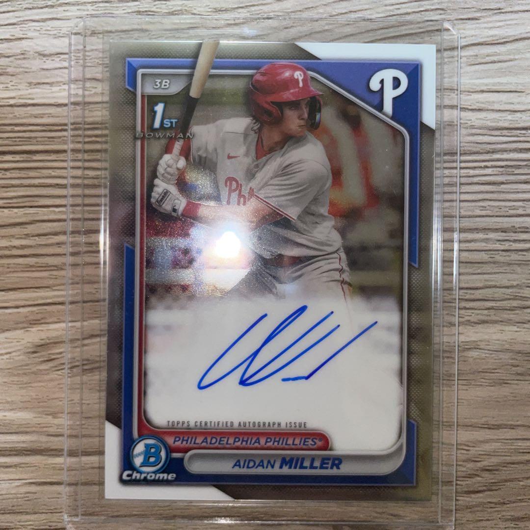 aidan miller topps 1st bowman 直筆サイン　auto