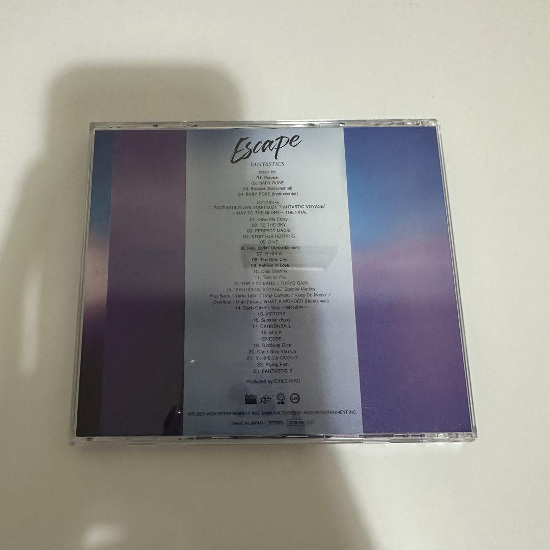 FANTASTICS Escape LIVE盤 CD＋Blu-ray