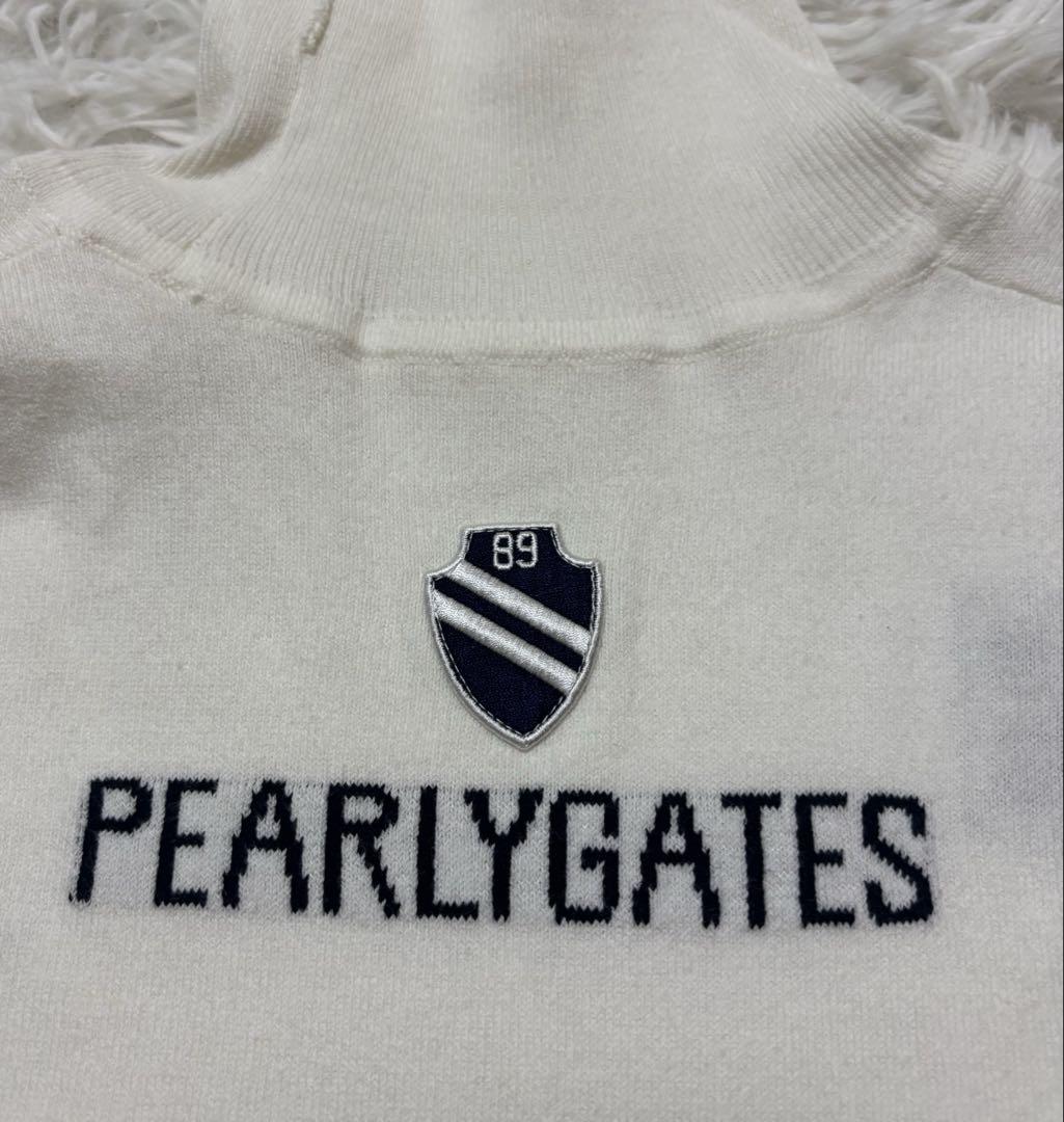 PEARLY GATES パーリーゲイツモックネック　ニットセーター薄手