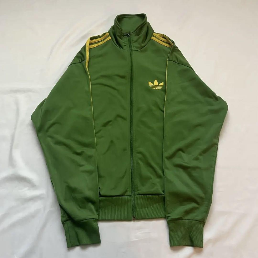 00s adidas トラックジャケット ファイヤーバード M グリーン
