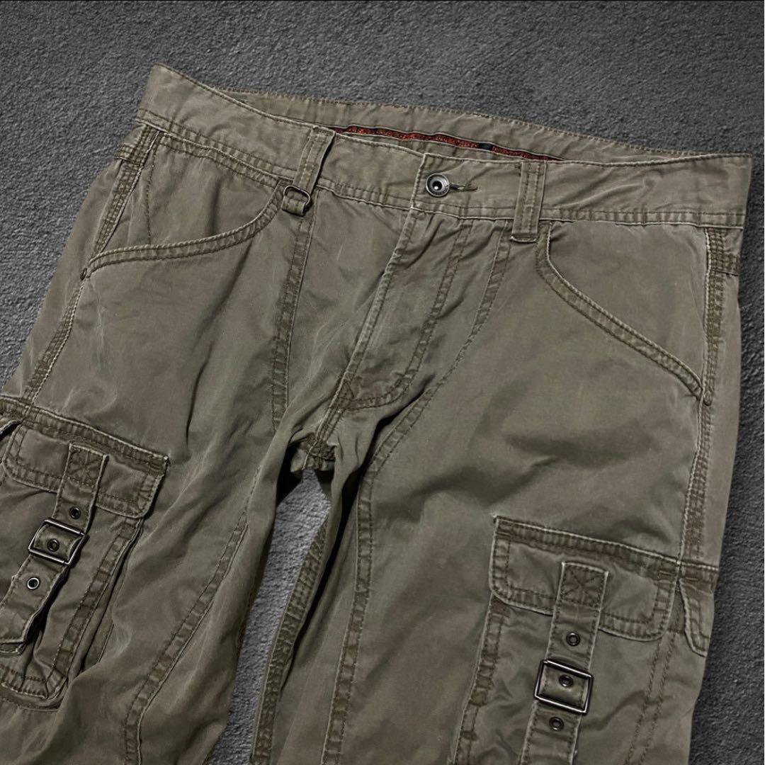 archive NICOLE bondage flare cargo pants - メルカリ