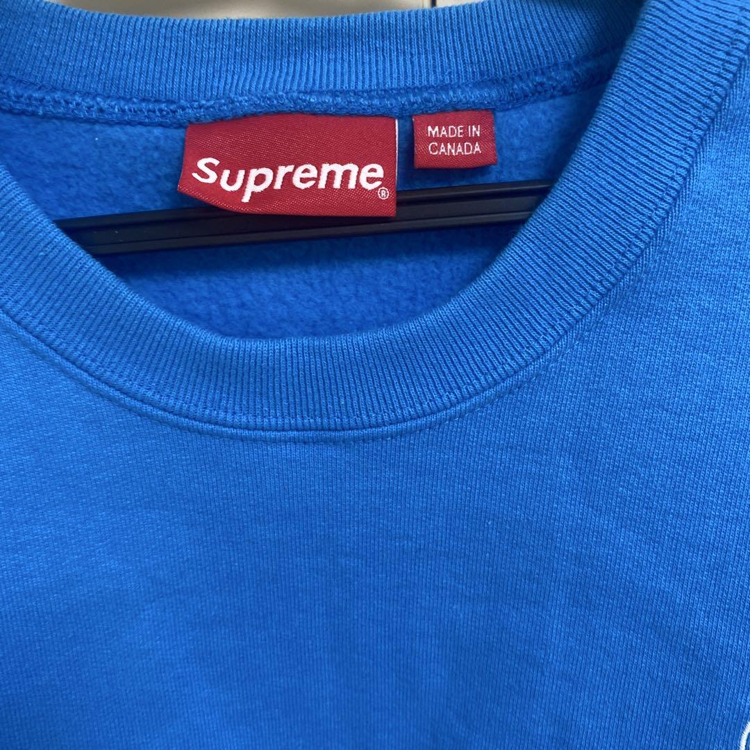 値段交渉有　開封のみ　Supreme New York スウェットシャツ 青s