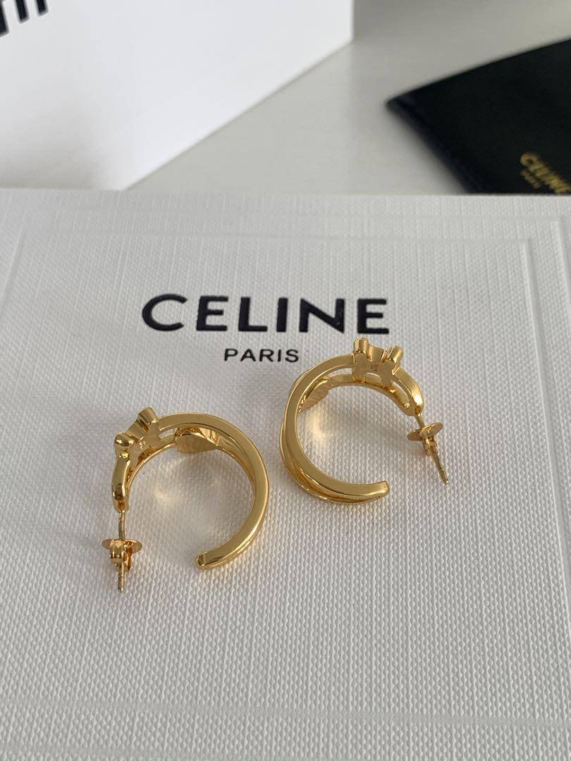 レディース CELINE セリーヌ ゴールド ピアス