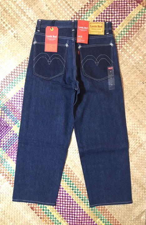 ヘンプ Levi’s®Red KYANITEワイド ルーズ 31 w8LDM-m90984062076 レッド CROPPED ◁メンズ