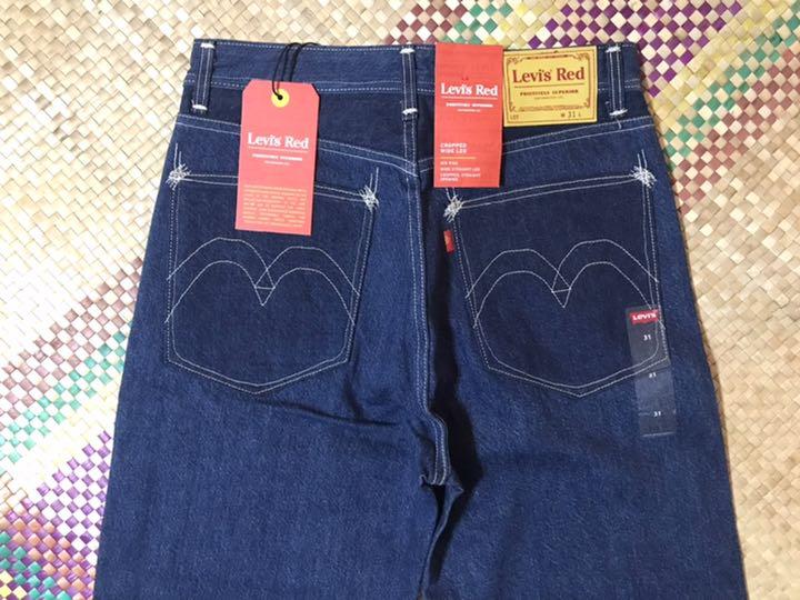 ヘンプ Levi’s®Red KYANITEワイド ルーズ 31 w8LDM-m90984062076 レッド CROPPED ◁メンズ