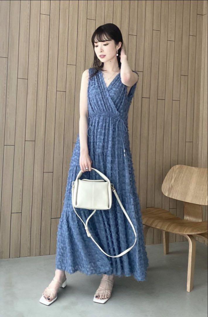 フリンジジャガードカッシュクール ワンピース