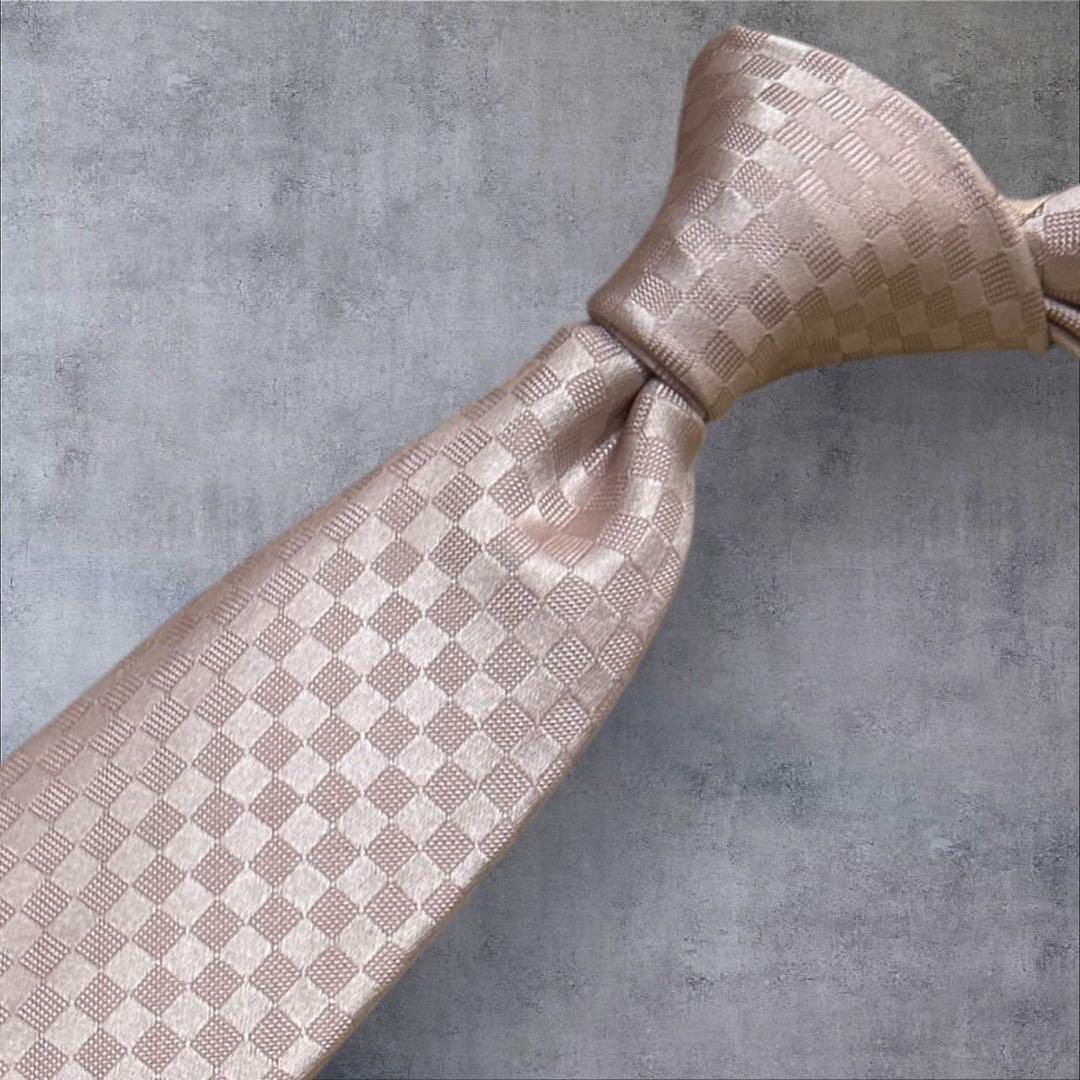 C191/LOUIS VUITTON ルイヴィトン ネクタイ ベビーピンク LV