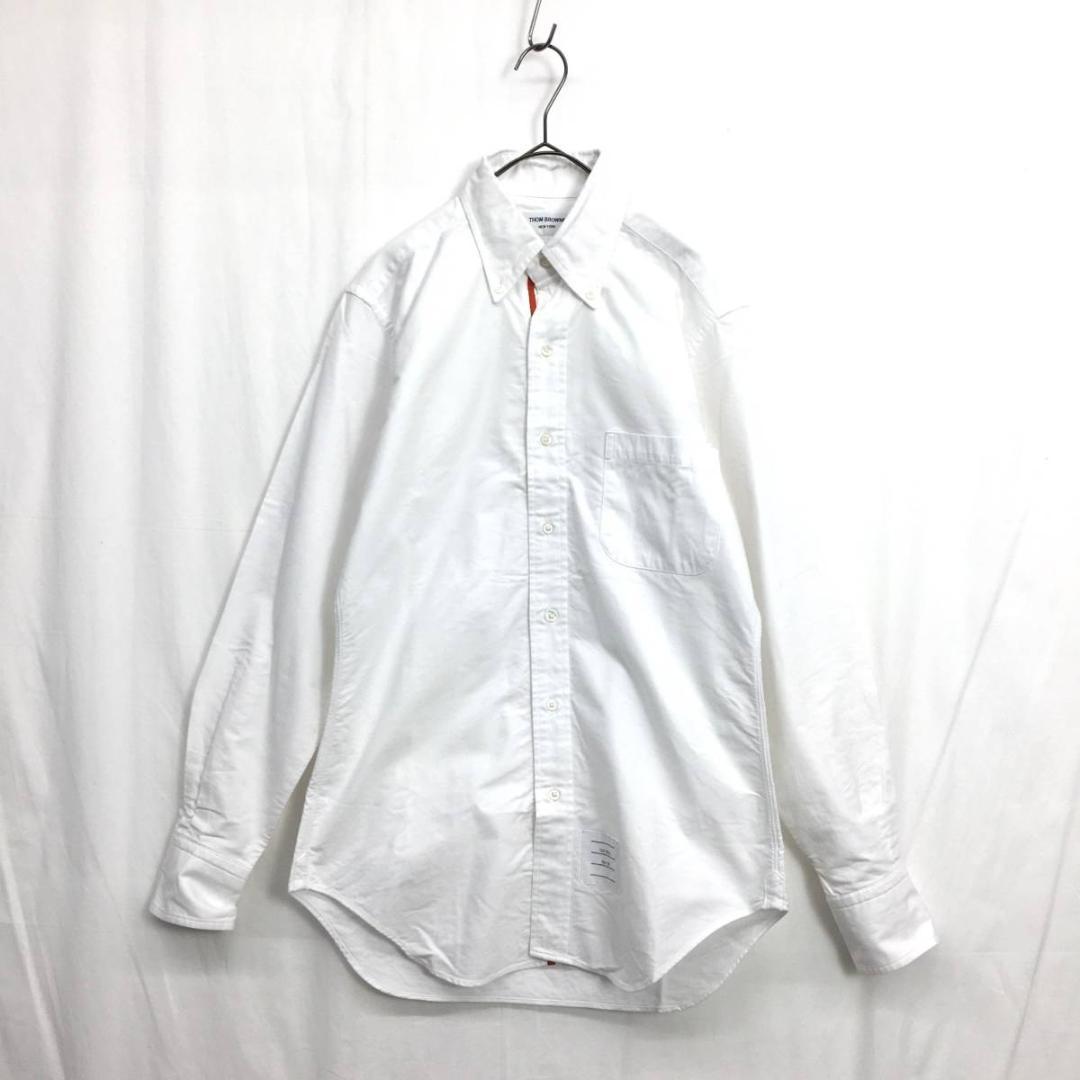 THOM BROWNE : トリコロールテープ オックスフォードシャツ
