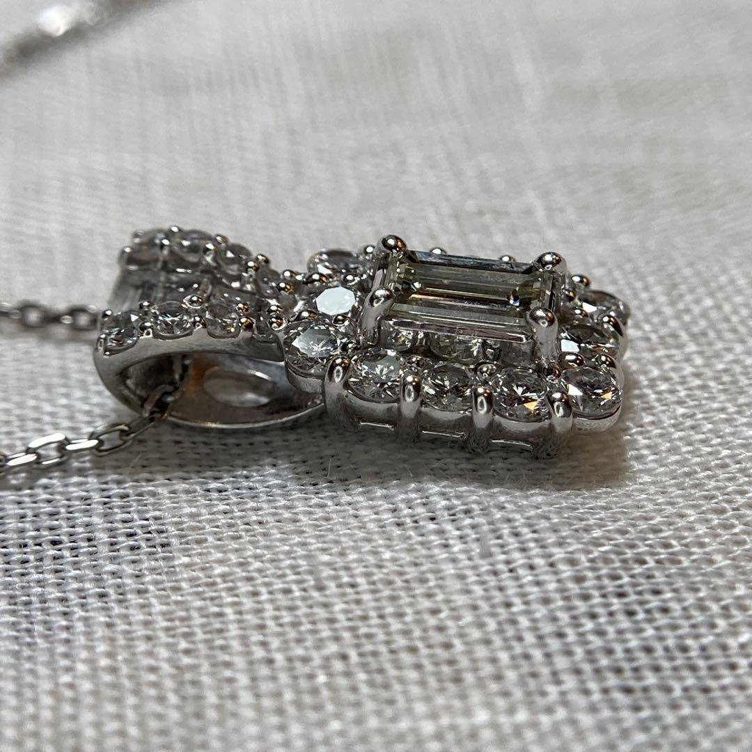 pt900 VVS2ダイヤモンド0.524ct D1.04ct ペンダント鑑定書