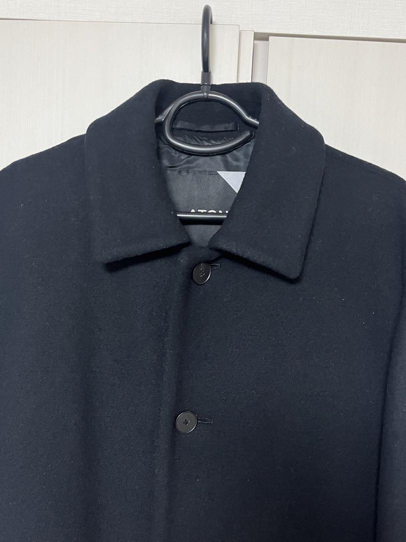 ATON AIR DOUBLE MELTON ステンカラーコート