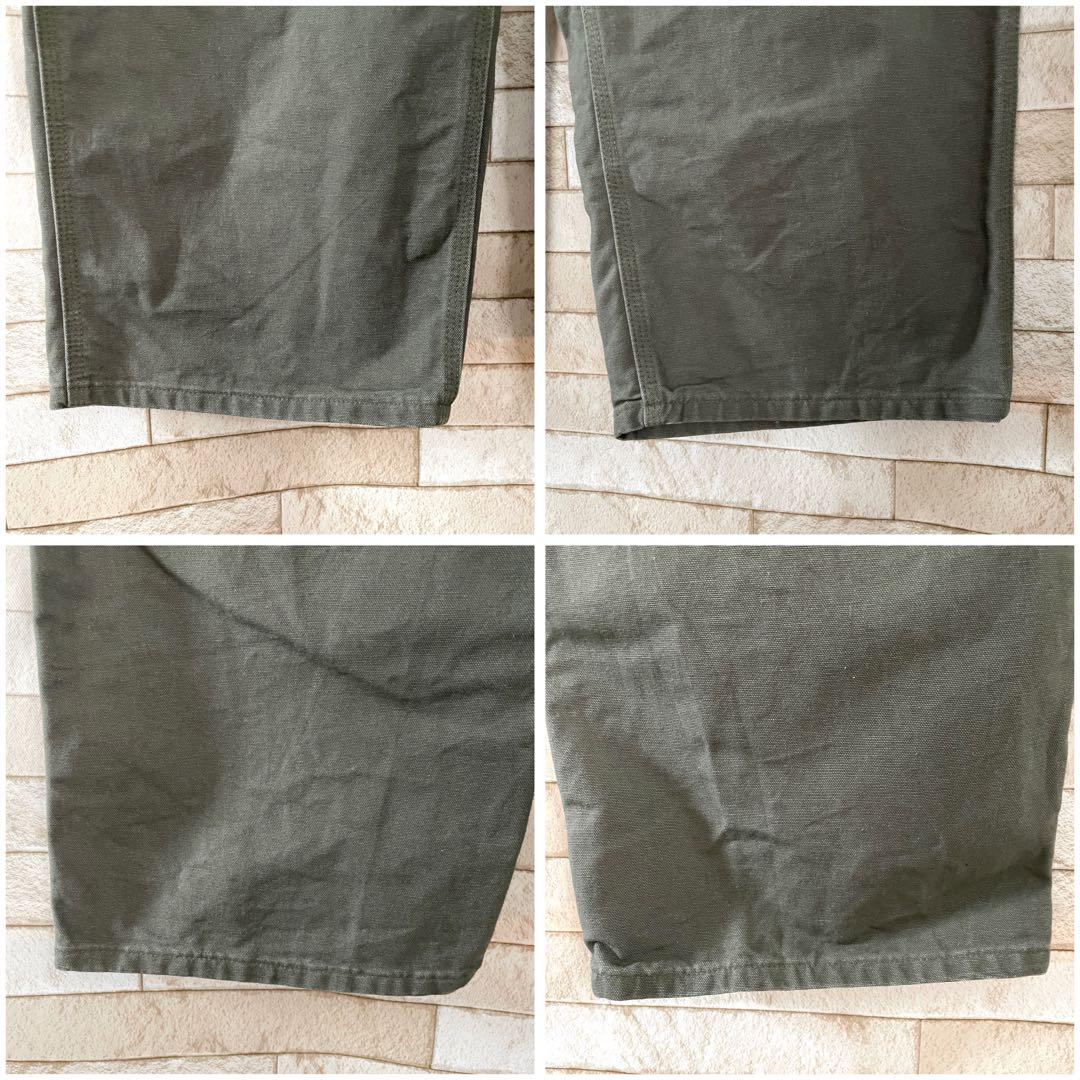 カーハート ペインターパンツ 革タグ メキシコ製 カーキ 44×32