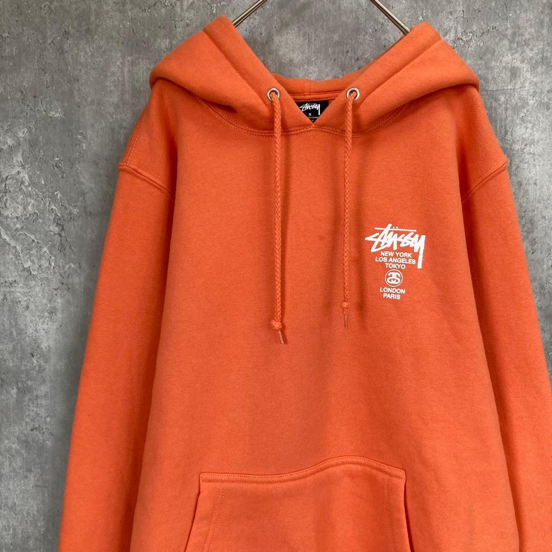 【人気デザイン】stussy プル パーカー ワールドツアー メンズ 古着