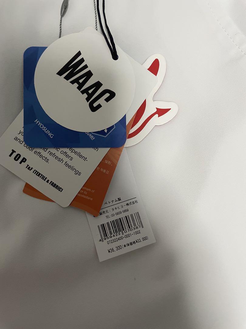 【保障できる】 新品未使用 WAAC 春夏秋用 ホワイトパンツ 撥水性 ストレッチ メンズウェア